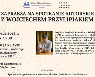 Spotkanie autorskie z Wojciechem Przylipiakiem