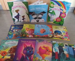 Książki w języku ukraińskim w Wypożyczalni dla Dzieci