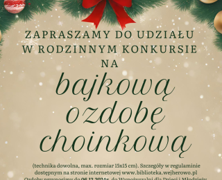 Konkurs na bajkową ozdobę choinkową