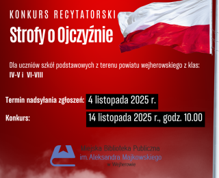 Konkurs recytatorski "Strofy o Ojczyźnie" Konkurs recytatorski "Strofy o Ojczyźnie"