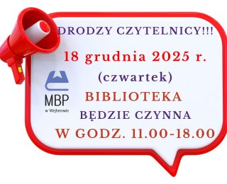 Zmiany w organizacji pracy Biblioteki